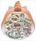 Capybara Bath House Landscape Sticker Scene, Isometric DIY Activity, Adorabilities
